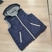 Bezrękawnik ocieplany kamizelka Errea L granatowy z kapturem