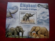 Burundii 2011 MNh Fauna Zwierzęta Słoń