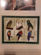 Gwinea Bissau 2001  Mi 1422-7 ark  ptaki idealna  pozycja