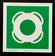 Znak Koło ratunkowe LUXOLIGHT 15 cm x 15 cm