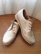 Antonio Dolfi buty półbuty sneakersy mokasyny oxfordy złote srebrne 40