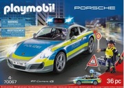 NOWY DUŻY ZESTAW Playmobil 70067 City Action Policyjne Porsche 911 Carrera 