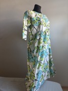 Wendy Trendy kolorowa sukienka letnia bawełniana piękna L XL 40 42