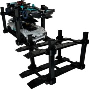 Stojak Lego Speed Champions na 2 auta piętrowy podnośnik