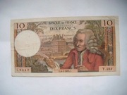 BANKNOT FRANCJA  10 FRANKÓW 1969 r.