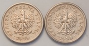 20 gr groszy 1998 r. 1+1 (kpl) cienka i gruba data