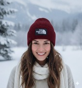 ZIMOWA WYPRZEDAŻ Czapka zimowa The North Face bordowa