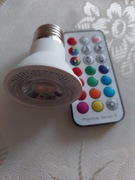 Żarówka led kolorowa sterowana pilotem