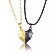 Naszyjnik magnetyczny dla par serce różne kolory 