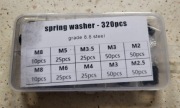 Zestaw podkładek sprężynowych 320szt box M2 - M8