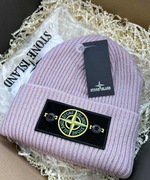 Czapka zimowa Stone Island pudrowy róż