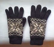 Rękawiczki wełniane, grube, ciepłe, z podszewką