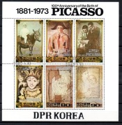 Korea1982 rok 100. rocznica urodzin Pabla Picassa, 1881-1973