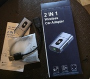 Bezprzewodowy adapterem samochodowy 2w1