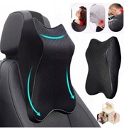 Zatooto PODUSZKA ZAGŁÓWEK POD SZYJĘ DO SAMOCHODU WYGODNE OPARCIE PODRÓŻNA