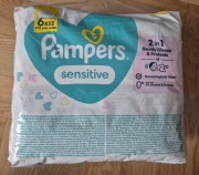 Chusteczki nawilżane Pampers Sensitive 12x52 = 624 sztuki