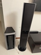 Kino domowe, 5 głośników, subwoofer, odtwarzacz DVD. Działające, używane