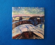 Magnes na lodówkę Sternenabend Edvard Munch