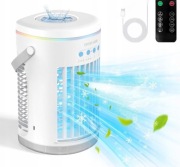 TipTop Home Przenośny Klimatyzator 1400 ml biały 4w1 rozpylacz lampka pilot