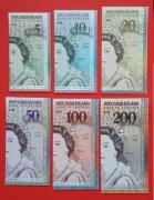 Zestaw 6 szt. banknotów Wyspa Pitcairn 5, 10, 20 50 100 200 funtów 2019