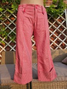 Zen krótkie spodenki rybaczki w paski jeans dżinsy r. 38