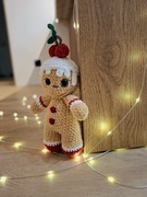 Miś piernik świąteczny ludzik szydełko handmade Mikołajki pierniczek