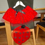 KOSTIUM BIEDRONKA SPÓDNICZKA, SKRZYDEŁKA ROZM. 104