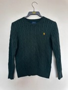 Polo Ralph Lauren Sweter Kabelkowy warkocz 90s 100% Bawełna - Oryginał