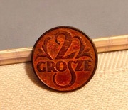 2 grosze 1931   moneta z okresu II RP
