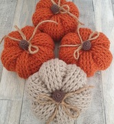 Szydełkowe dynie ozdobne, handmade, wyprzedaż