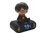 Lexibook Budzik z nocnym podświetlaniem 3D że słynnym czarodziejem Harry
