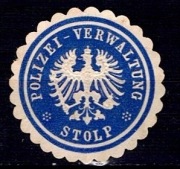 Zalepki - Stolp - Słupsk  Nr 367 Polizei