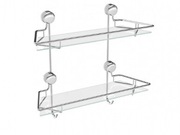 Półka łazienkowa prosta 2 -piętrowa Fortis 