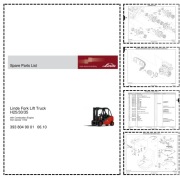 Linde H25 H30 H35 393 Series Forklift Parts Catalog Katalog części