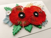 Kartka okazyjna - maki quilling