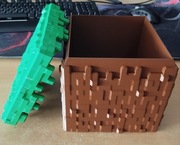 Pudełko/Kuferek na figurki Minecraft