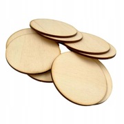 49 szt. Koła drewniane Kółka pełne EKO scrapki 8cm
