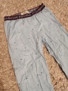 Błękitne spodnie letnie piżamowe 146 na 152 Hampton republic