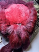 Naturalne futro z lisa czapka kapelusz luksus