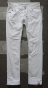 Biele spodnie jeansy Esprit rozm. 34 biodrówki niski stan