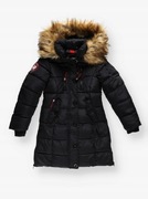 Canada Weather Gear Kurtka puchowa z kapturem czarna r XXS XS S 158-164