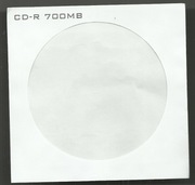 Koperta papierowa na płyte CD DVD z okienkiem - 1 sztuka