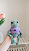 Żabka na szydełku handmade