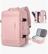 Plecak turystyczny, bagaż podręczny do samolotu, poszerzany, port USB