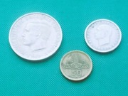 GRECJA - Zestaw 3 monet każda inna 1 10 Drahm 50 Lepta 1973 1962 1968 K12