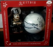 szklane ozdoby choinkowe Vitbis górnik pejzaż 