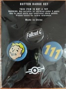 !!! Fallout 4 Exclusive Vault Boy Promo Button Set Pin Bethesda 2015 !!!