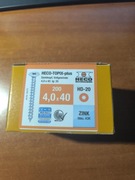 Śruby Heco Topix-Plus z łbem stożkowym płaskim 4 x 40 mm.