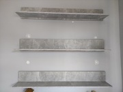 Nowoczesna półka szary beton marmur