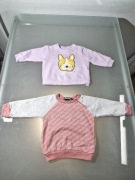 Dwie Bluzy Dziecięce Bench i CoolClub Rozmiar 68 6-12 mies.